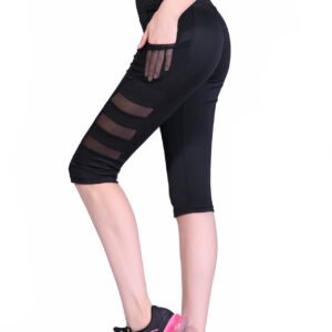 Quick-Drying High-Waist Half Leggings