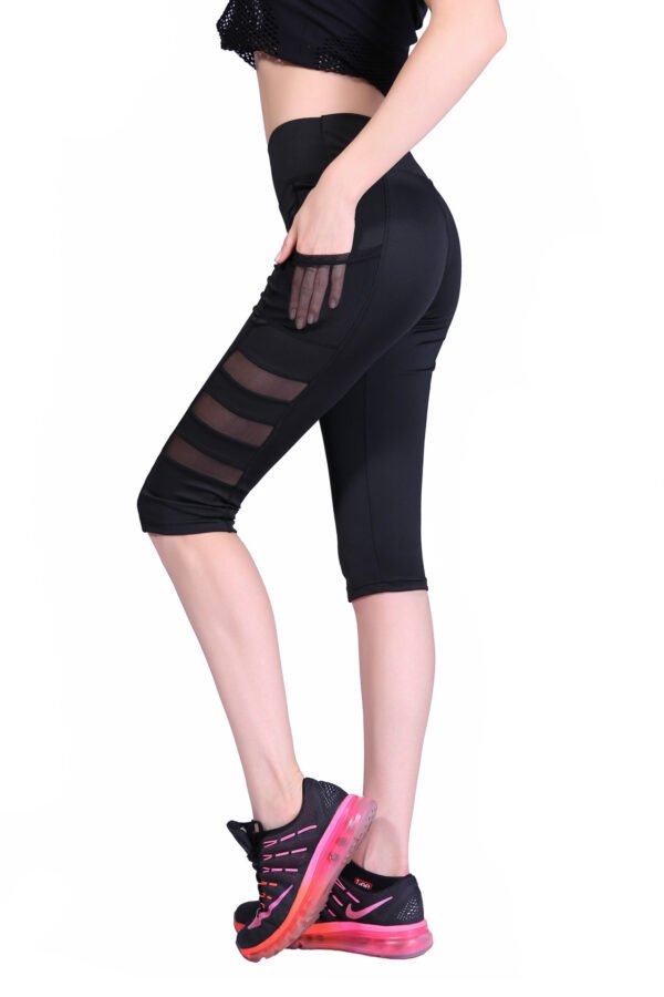 Quick-Drying High-Waist Half Leggings