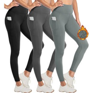 Women’s Cropped High-Waist Velvet-Lined Leggings